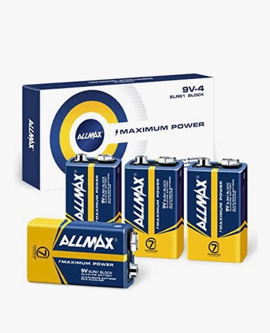 9V Maximum Power Alkaline Batteries (8 count)